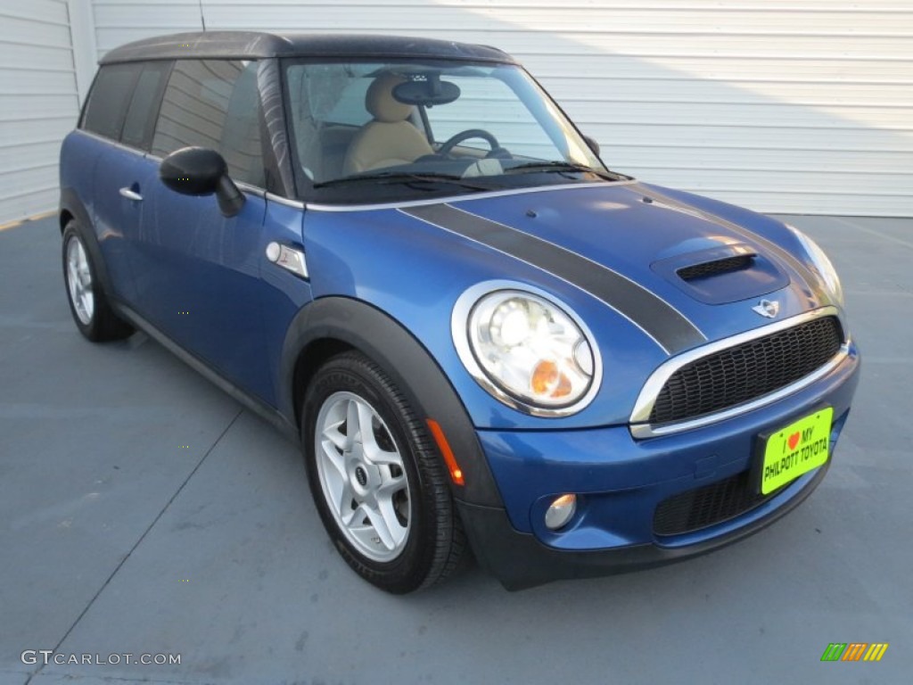 2008 Cooper S Clubman - Lightning Blue Metallic / Gravity Tuscan Beige photo #1