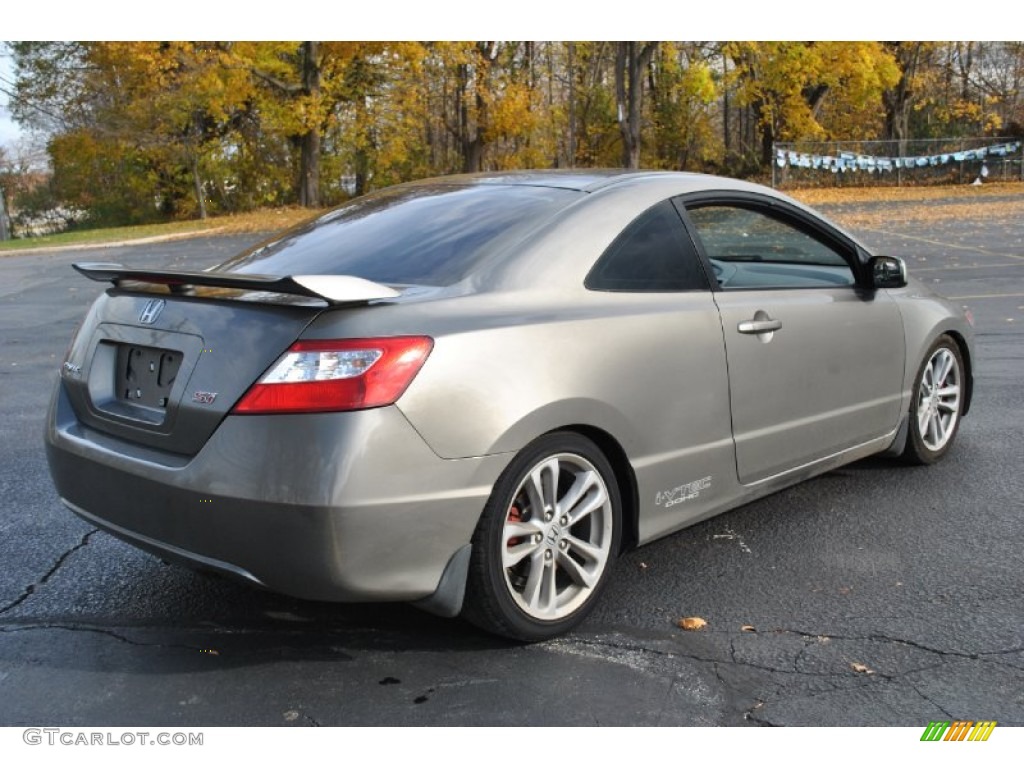 2007 Civic Si Coupe - Galaxy Gray Metallic / Black photo #6