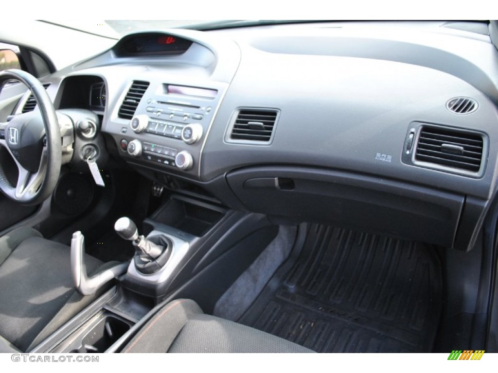 2007 Honda Civic Si Coupe Black Dashboard Photo #73789668