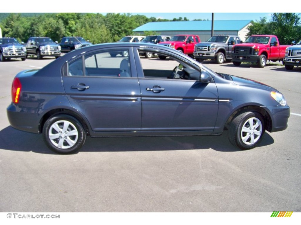 Charcoal Gray 2009 Hyundai Accent GLS 4 Door Exterior Photo #73789919