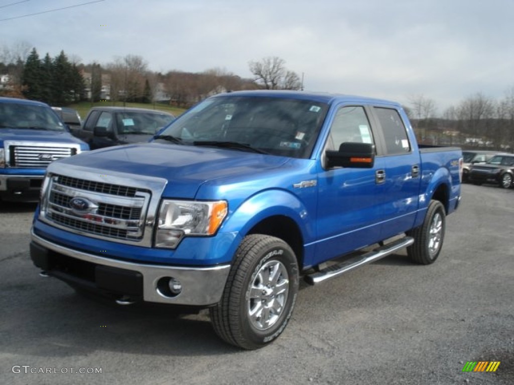 Blue Flame Metallic 2013 Ford F150 XLT SuperCrew 4x4 Exterior Photo #73790274