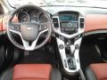2011 Chevrolet Cruze Jet Black/Brick Leather Interior Dashboard Photo