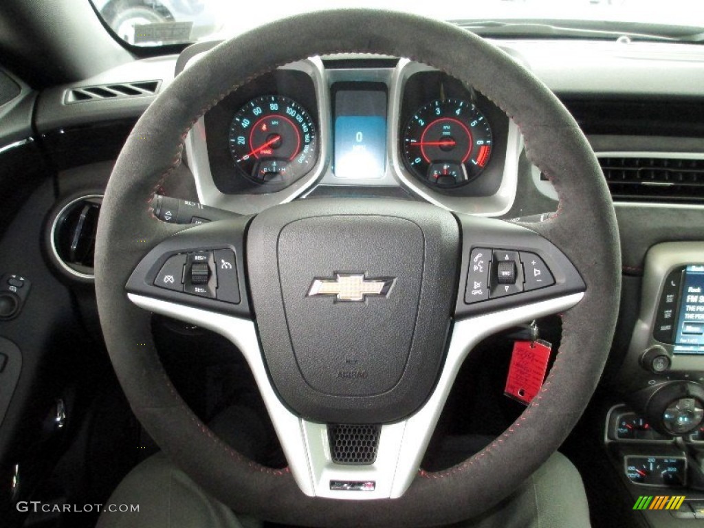 2013 Chevrolet Camaro ZL1 Black Steering Wheel Photo #73792679
