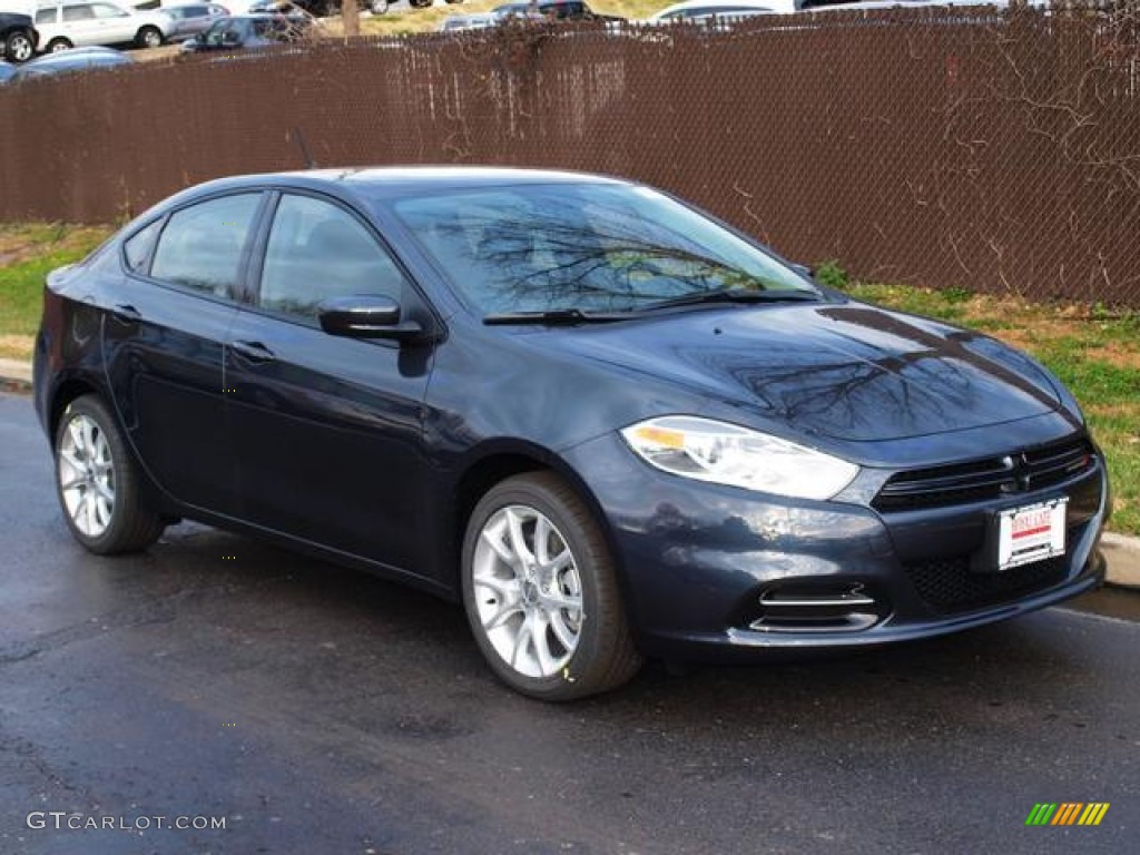 2013 Dart SXT - Maximum Steel Metallic / Black photo #2