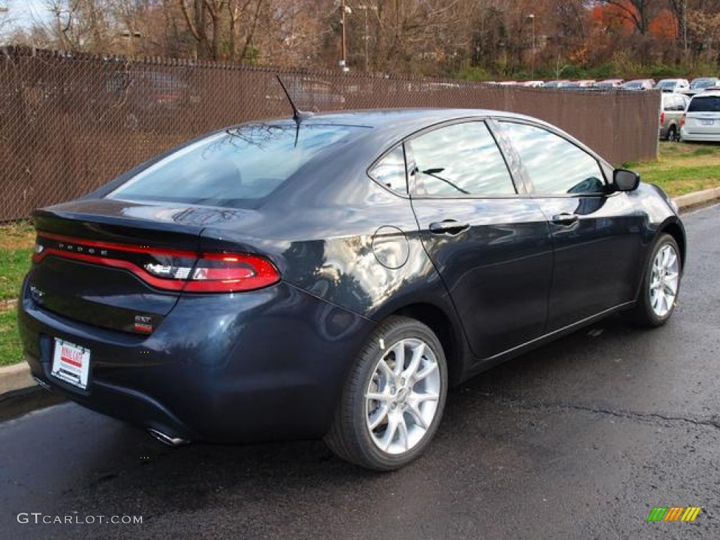 2013 Dart SXT - Maximum Steel Metallic / Black photo #3
