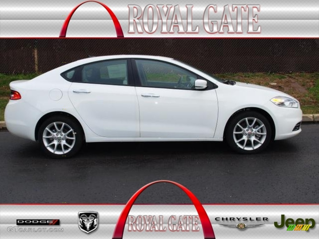 2013 Dart Limited - Bright White / Black/Light Frost photo #1