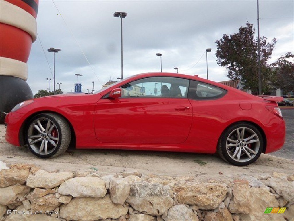 Tsukuba Red 2010 Hyundai Genesis Coupe 3.8 Track Exterior Photo #73793432