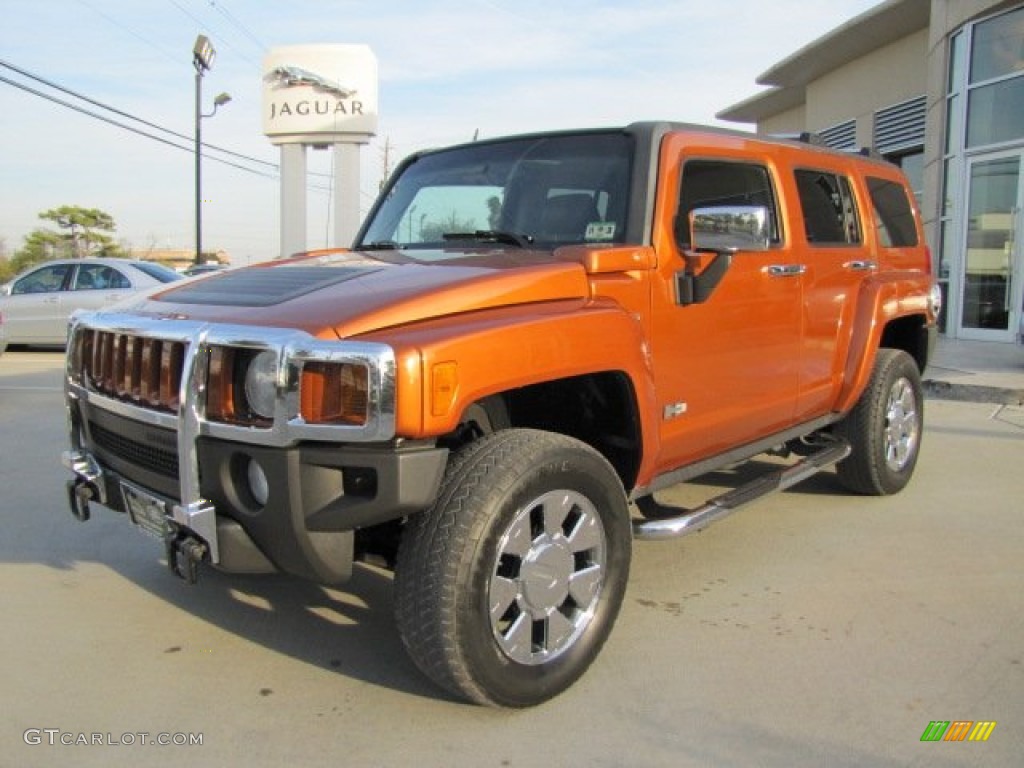 Desert Orange Metallic 2007 Hummer H3 Standard H3 Model Exterior Photo #73793678