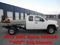 Summit White - Sierra 2500HD Extended Cab 4x4 Chassis Photo No. 1