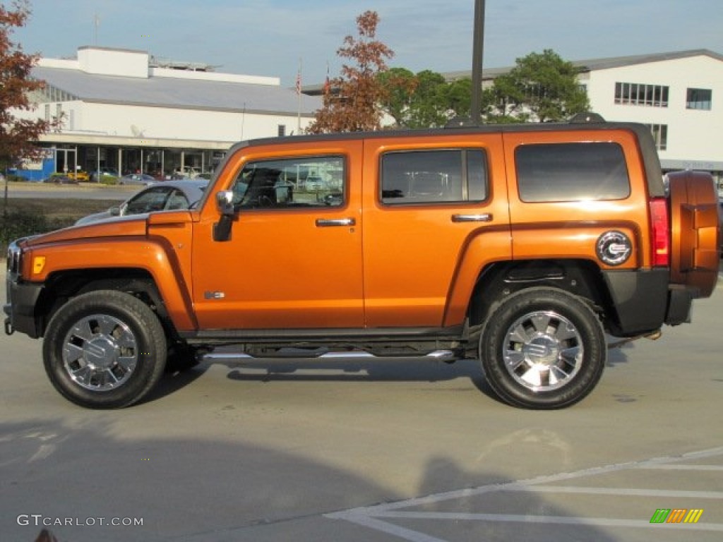 Desert Orange Metallic 2007 Hummer H3 Standard H3 Model Exterior Photo #73793709