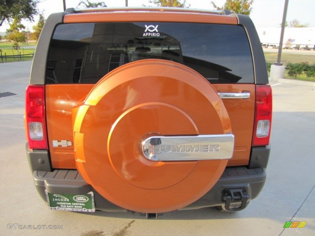 2007 H3  - Desert Orange Metallic / Ebony Black/Morocco photo #9