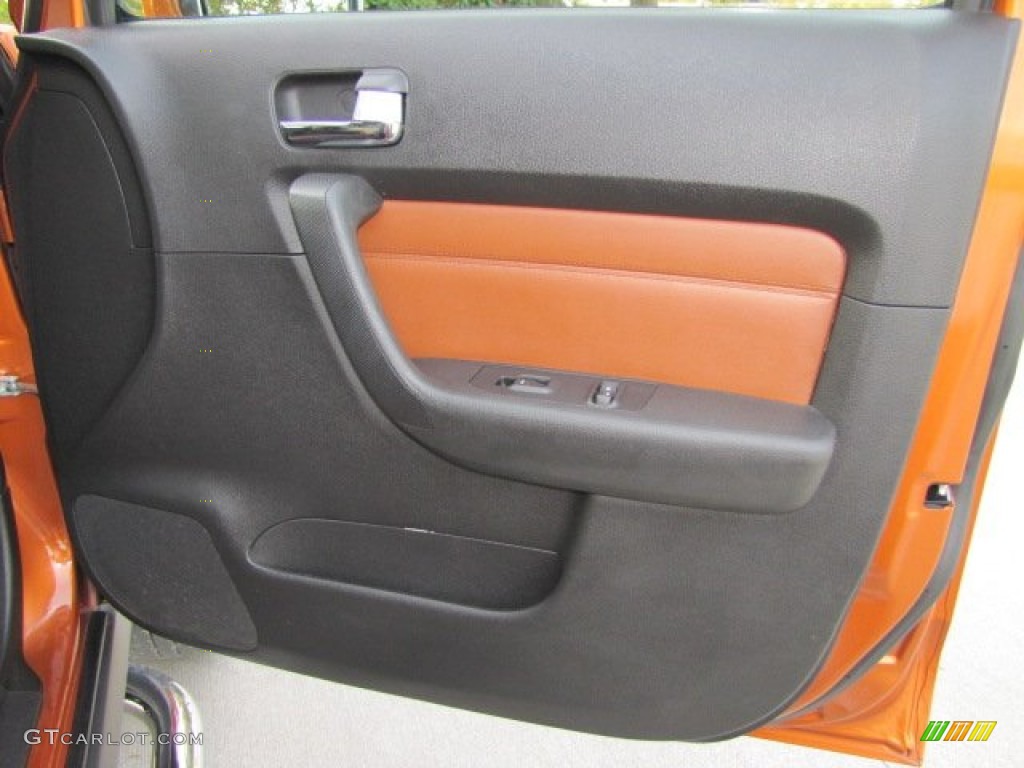 2007 Hummer H3 Standard H3 Model Ebony Black/Morocco Door Panel Photo #73794152