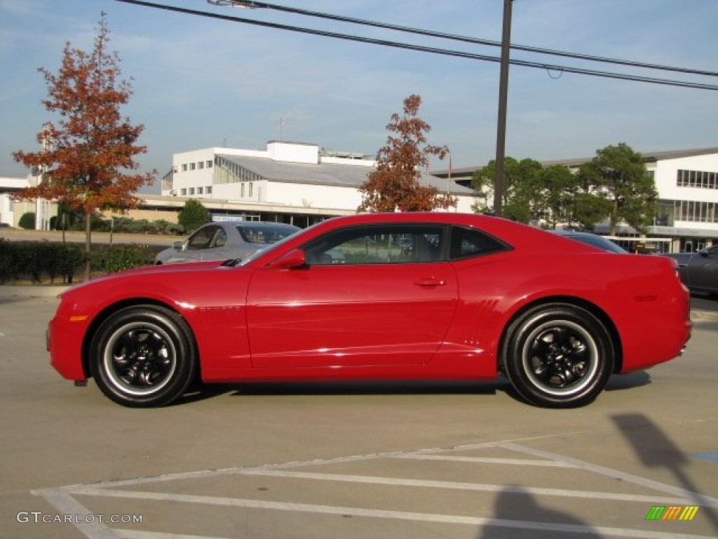 2010 Camaro LS Coupe - Victory Red / Gray photo #7