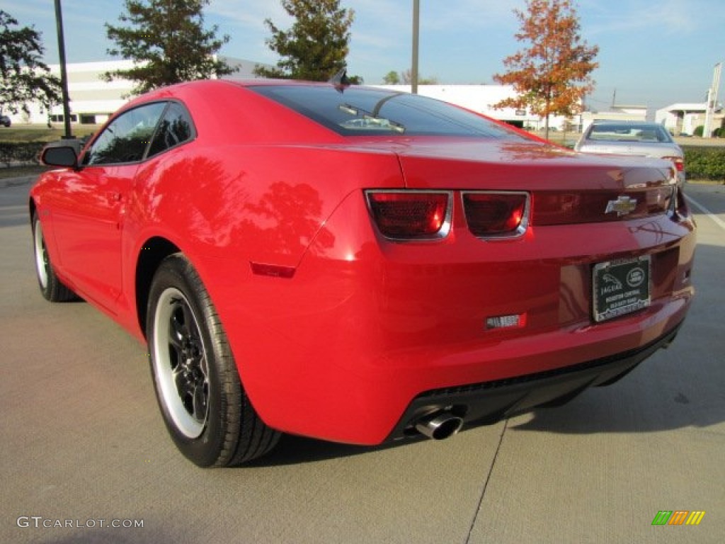 2010 Camaro LS Coupe - Victory Red / Gray photo #8