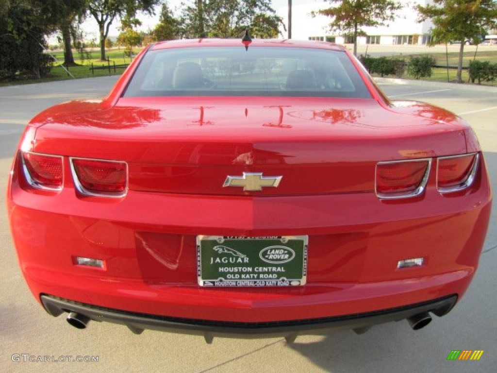 2010 Camaro LS Coupe - Victory Red / Gray photo #9