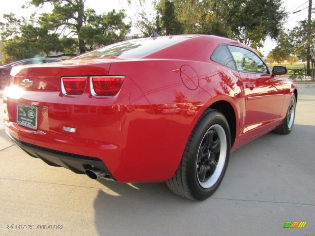 2010 Camaro LS Coupe - Victory Red / Gray photo #10