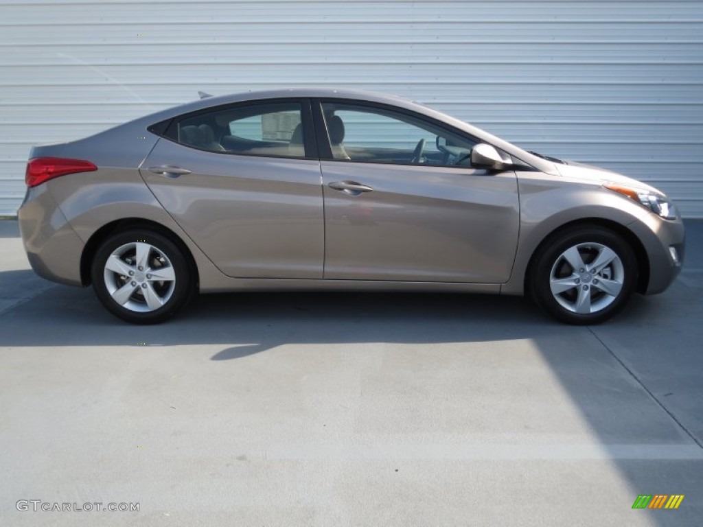 2013 Elantra GLS - Desert Bronze / Beige photo #2