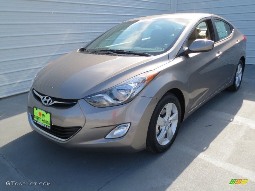 2013 Elantra GLS - Desert Bronze / Beige photo #6
