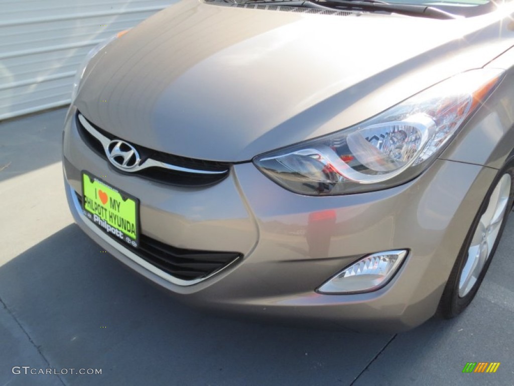 2013 Elantra GLS - Desert Bronze / Beige photo #9