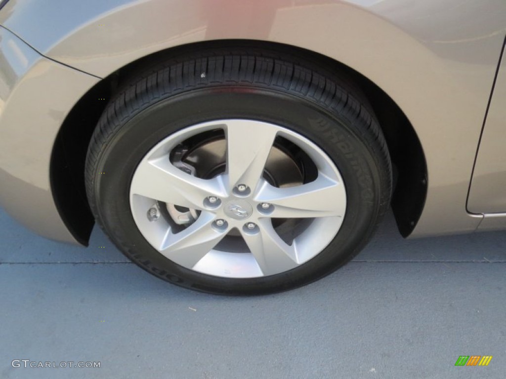 2013 Elantra GLS - Desert Bronze / Beige photo #10