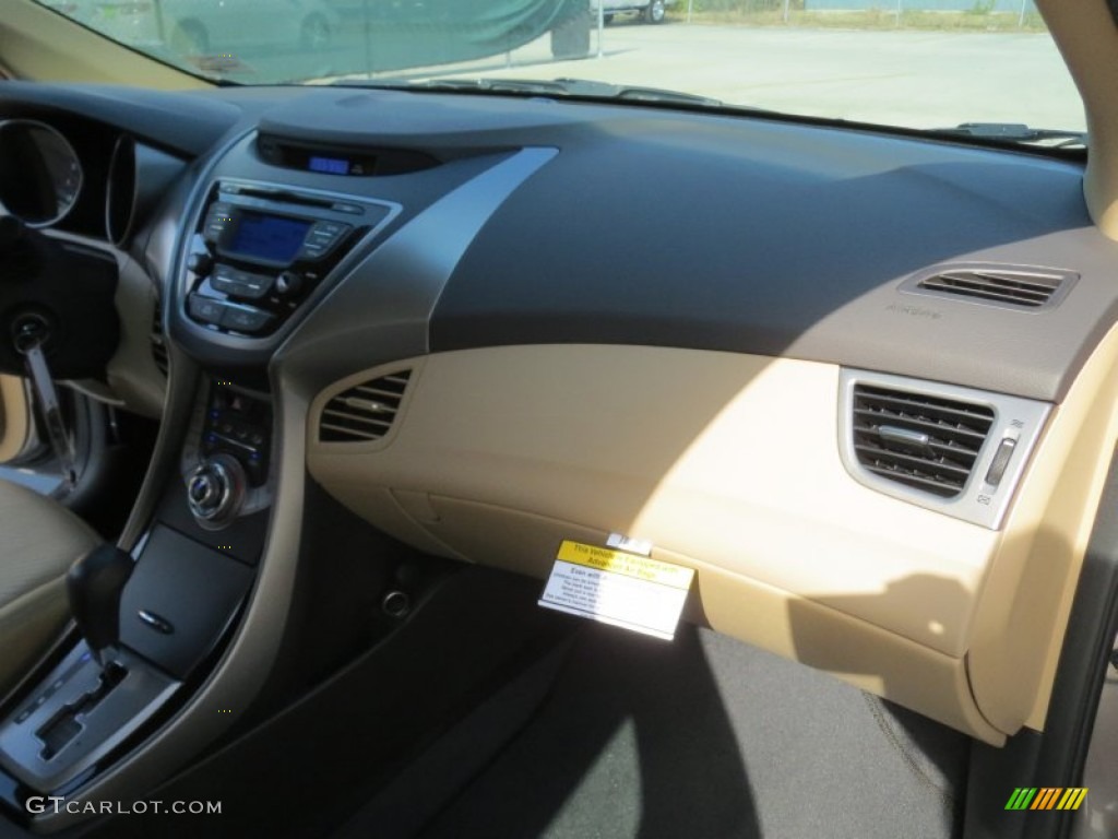 2013 Elantra GLS - Desert Bronze / Beige photo #16