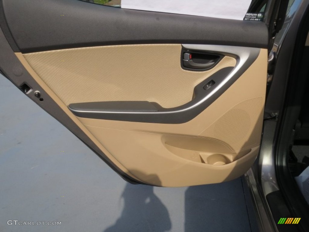 2013 Elantra GLS - Desert Bronze / Beige photo #17