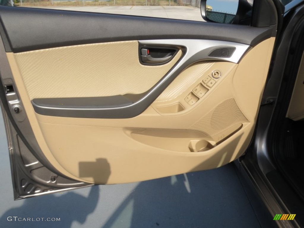 2013 Elantra GLS - Desert Bronze / Beige photo #19