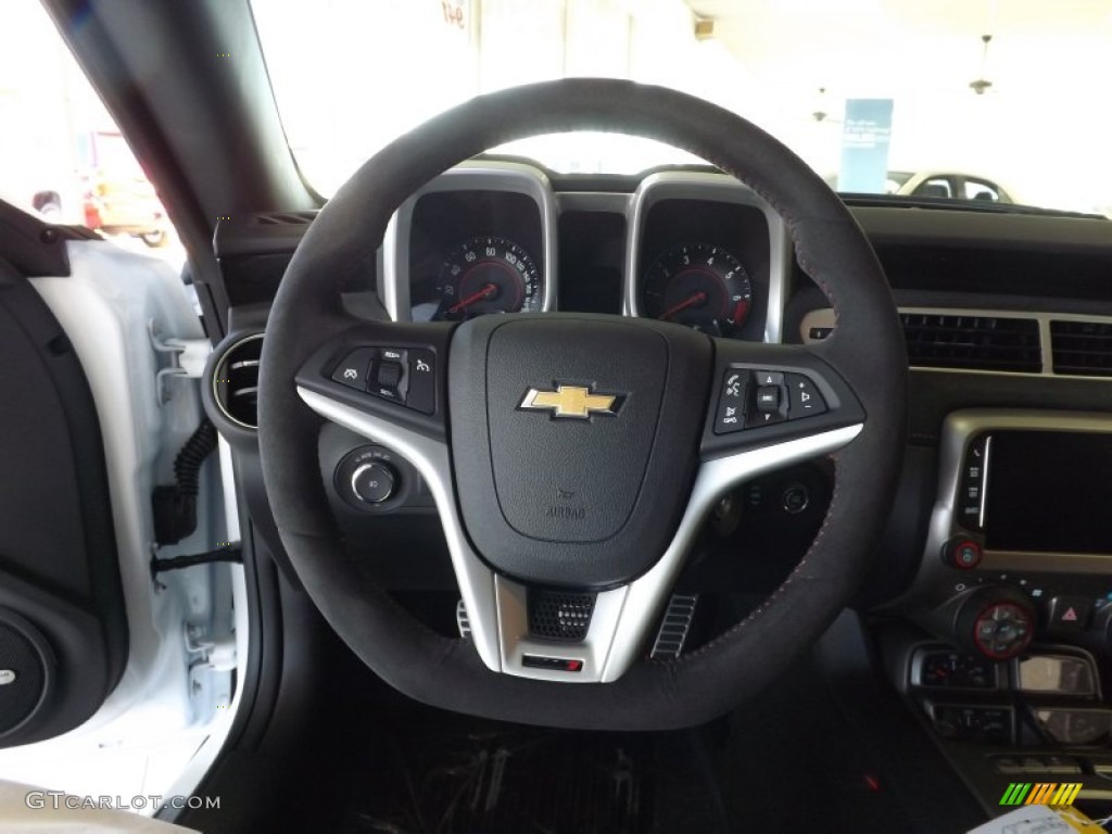 2013 Chevrolet Camaro ZL1 Black Steering Wheel Photo #73795633