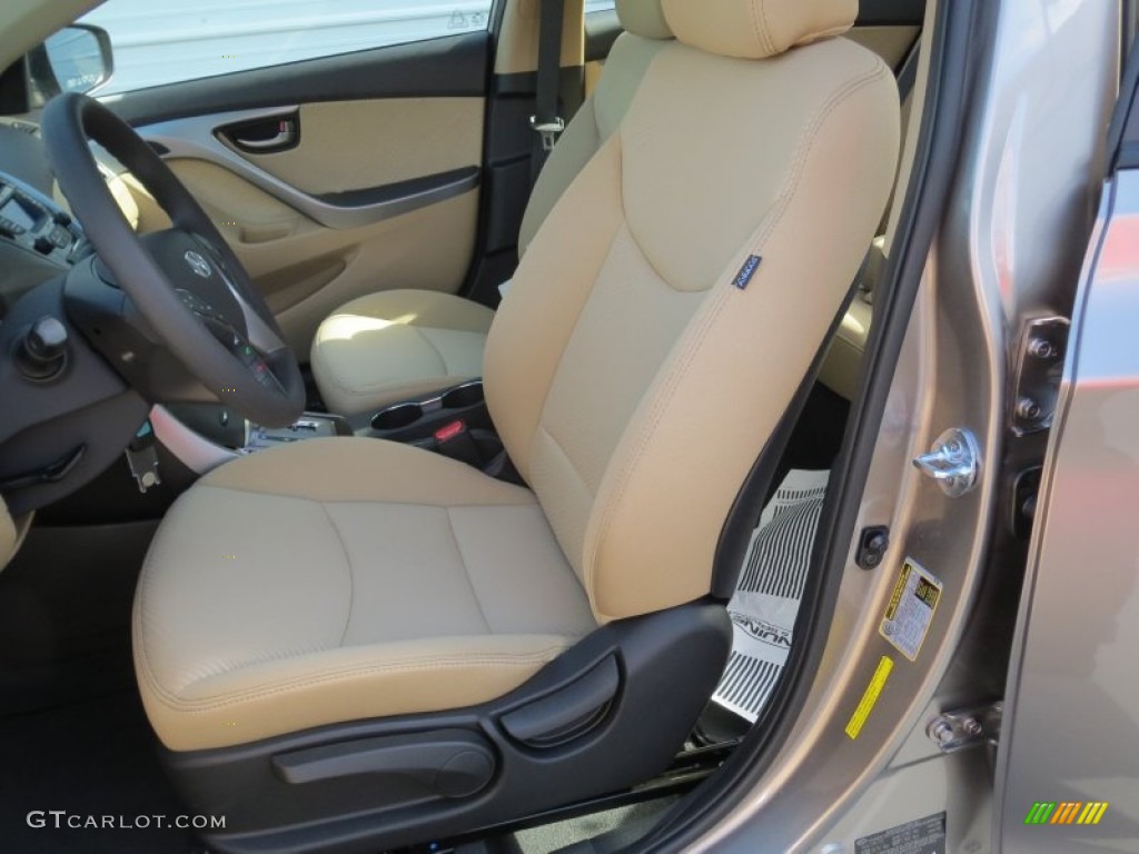 2013 Elantra GLS - Desert Bronze / Beige photo #20