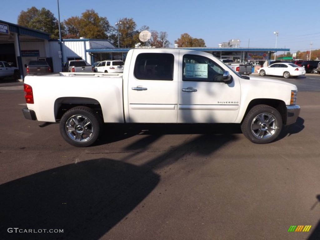 2013 Silverado 1500 LT Crew Cab - Summit White / Light Cashmere/Dark Cashmere photo #6