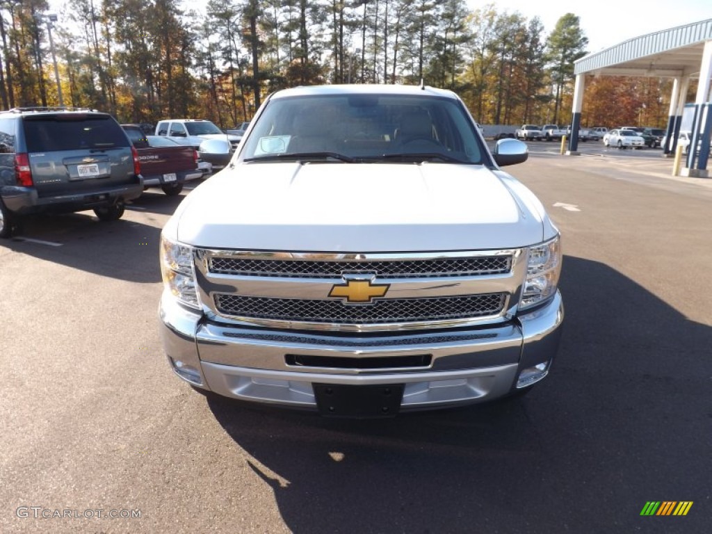 2013 Silverado 1500 LT Crew Cab - Summit White / Light Cashmere/Dark Cashmere photo #8