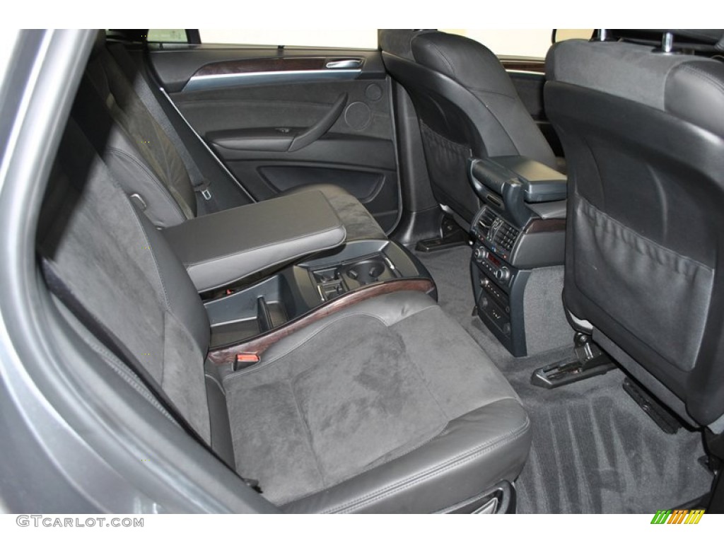 Black Alcantara/Leather Interior 2009 BMW X6 xDrive50i Photo #73796405