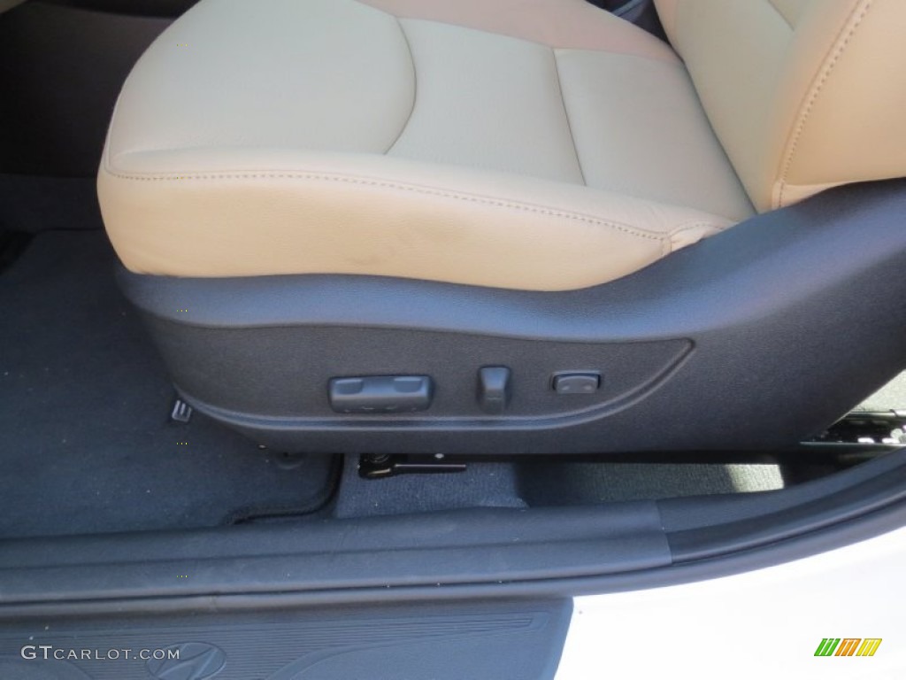 2013 Elantra Limited - Shimmering White / Beige photo #22
