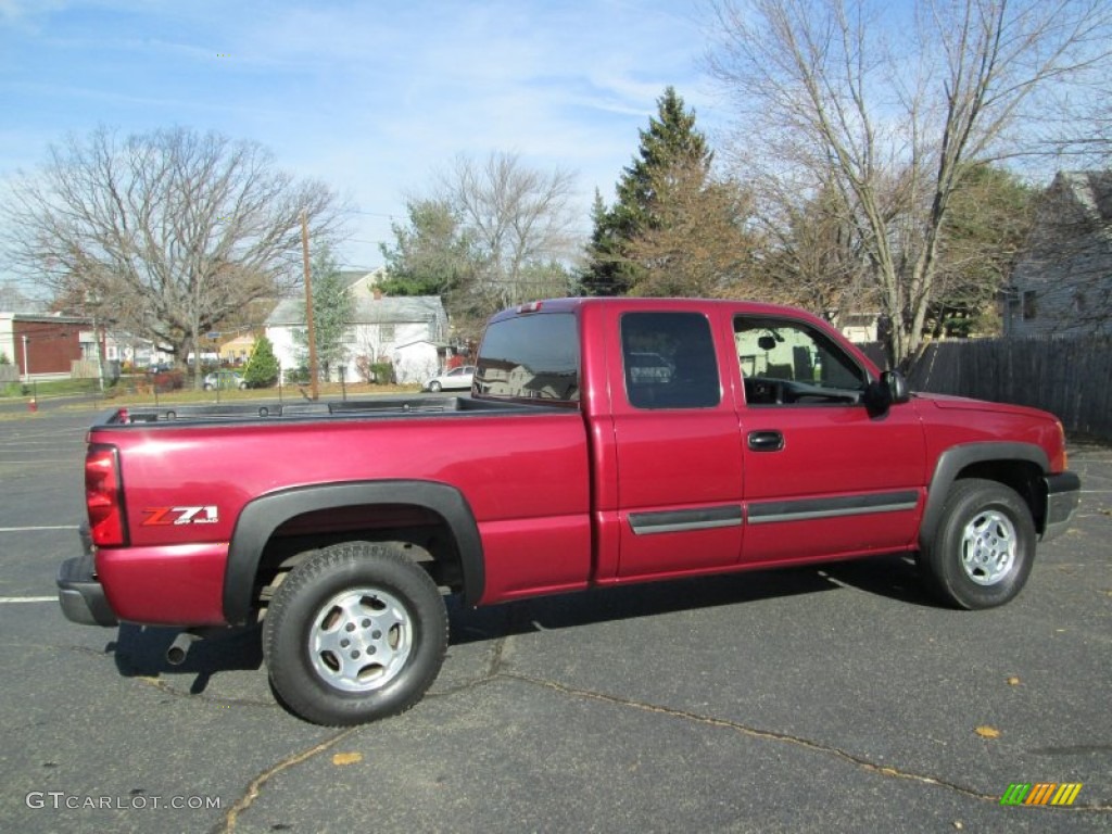 2004 Silverado 1500 Z71 Extended Cab 4x4 - Sport Red Metallic / Dark Charcoal photo #9