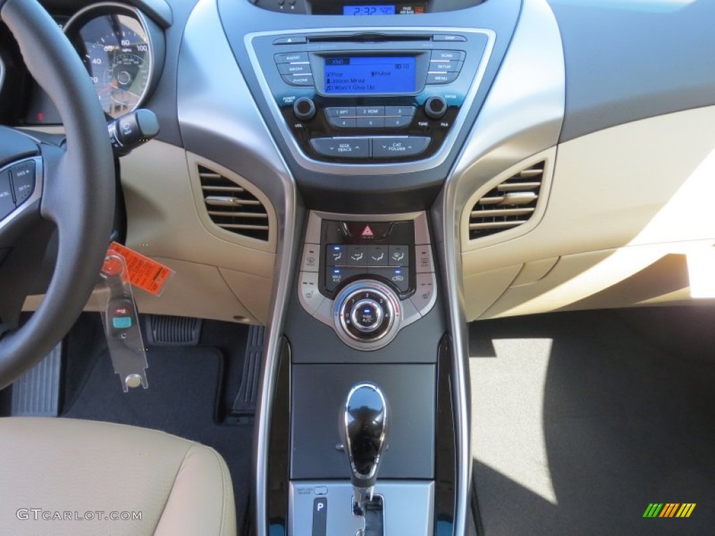 2013 Elantra Limited - Shimmering White / Beige photo #25