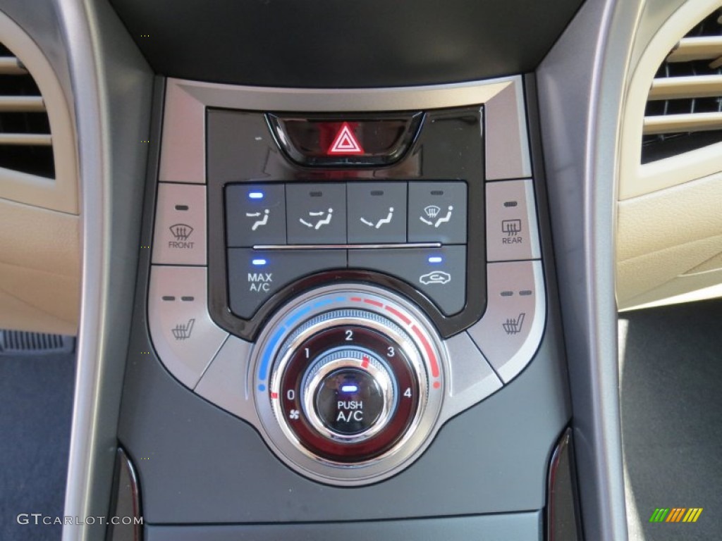 2013 Elantra Limited - Shimmering White / Beige photo #27
