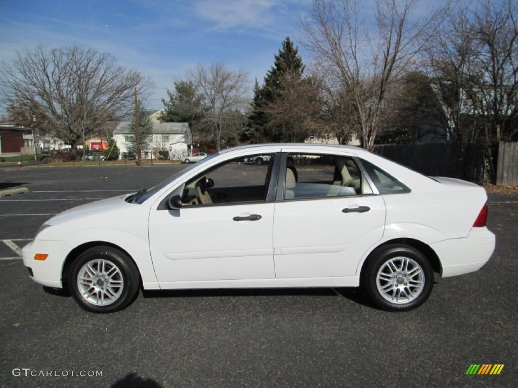 Cloud 9 White 2006 Ford Focus ZX4 SE Sedan Exterior Photo #73797749