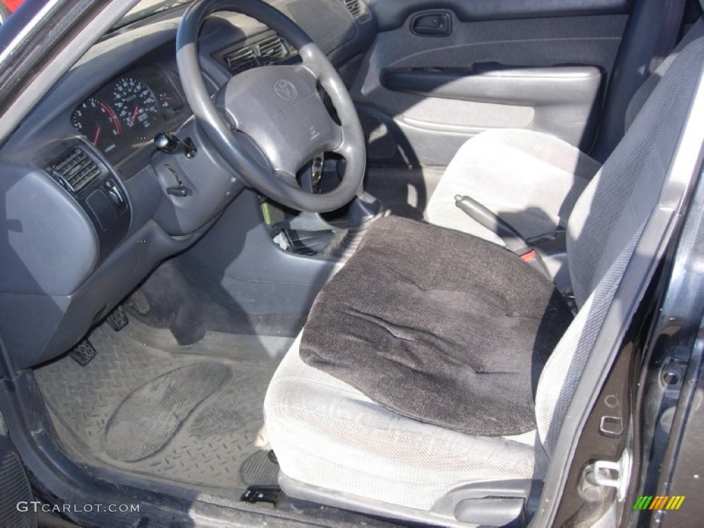 1995 Corolla DX Sedan - Satin Black Metallic / Gray photo #4