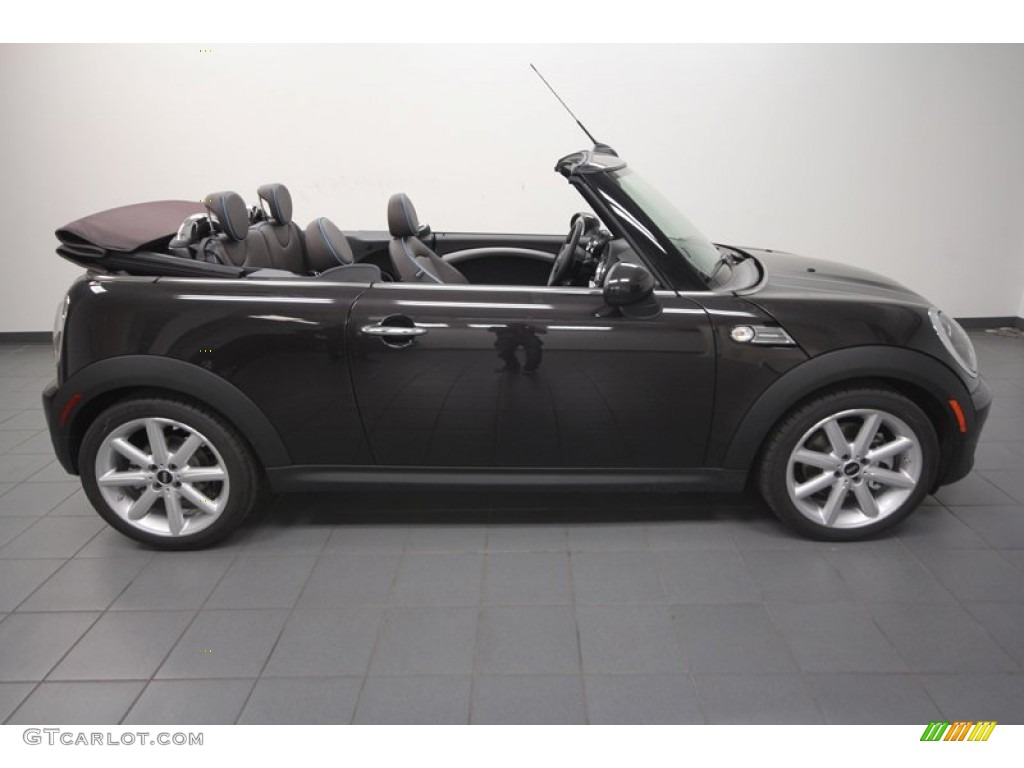 Iced Chocolate Metallic 2013 Mini Cooper S Convertible Highgate Package Exterior Photo #73799276