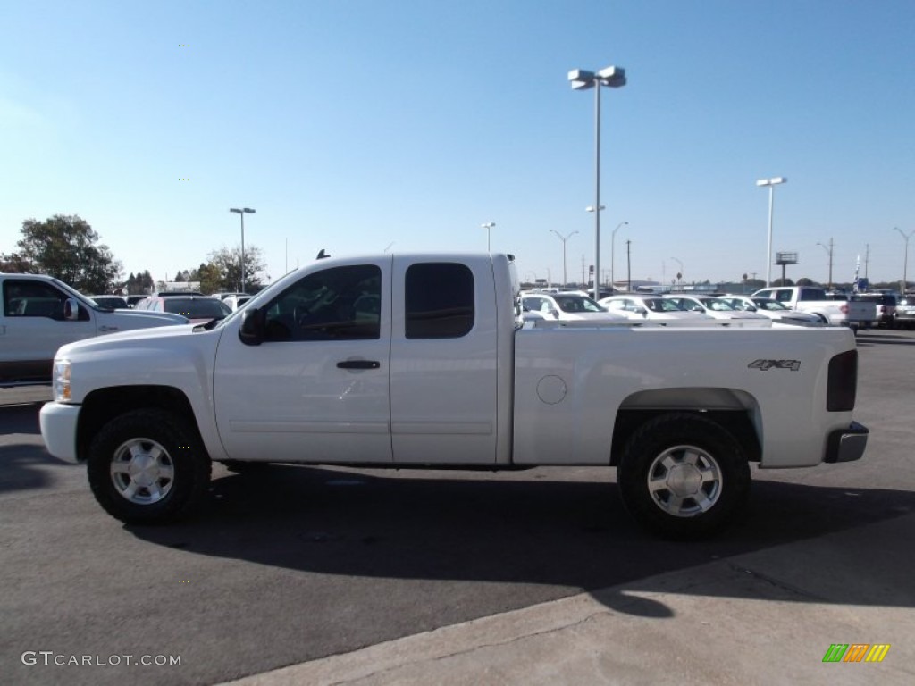 2009 Silverado 1500 LS Extended Cab 4x4 - Summit White / Ebony photo #5