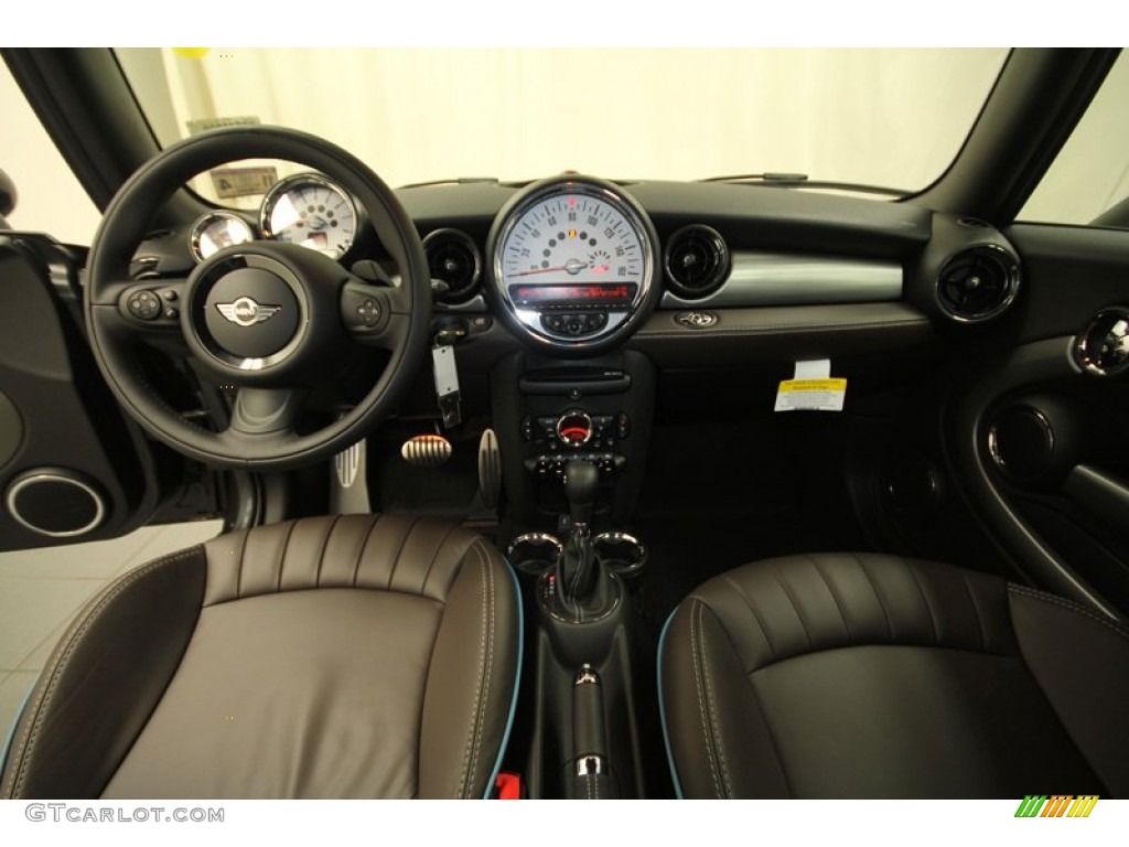 2013 Mini Cooper S Convertible Highgate Package Dark Truffle Lounge Leather Dashboard Photo #73799305