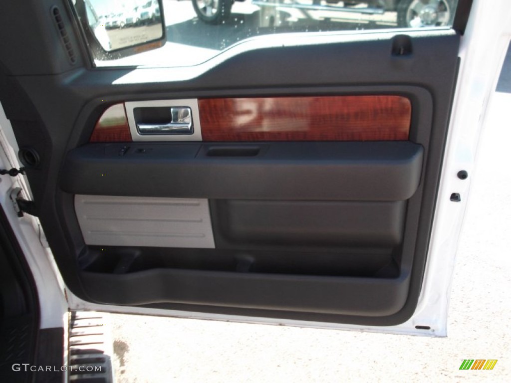 2010 F150 Lariat SuperCrew - Oxford White / Black photo #7