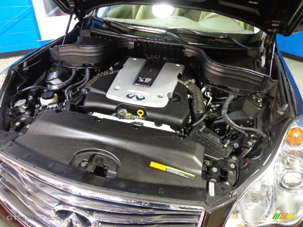 2008 EX 35 AWD - Dark Currant Red / Wheat photo #27