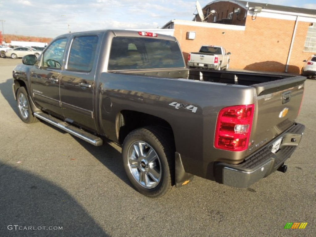 2013 Silverado 1500 LTZ Crew Cab 4x4 - Mocha Steel Metallic / Light Cashmere/Dark Cashmere photo #4