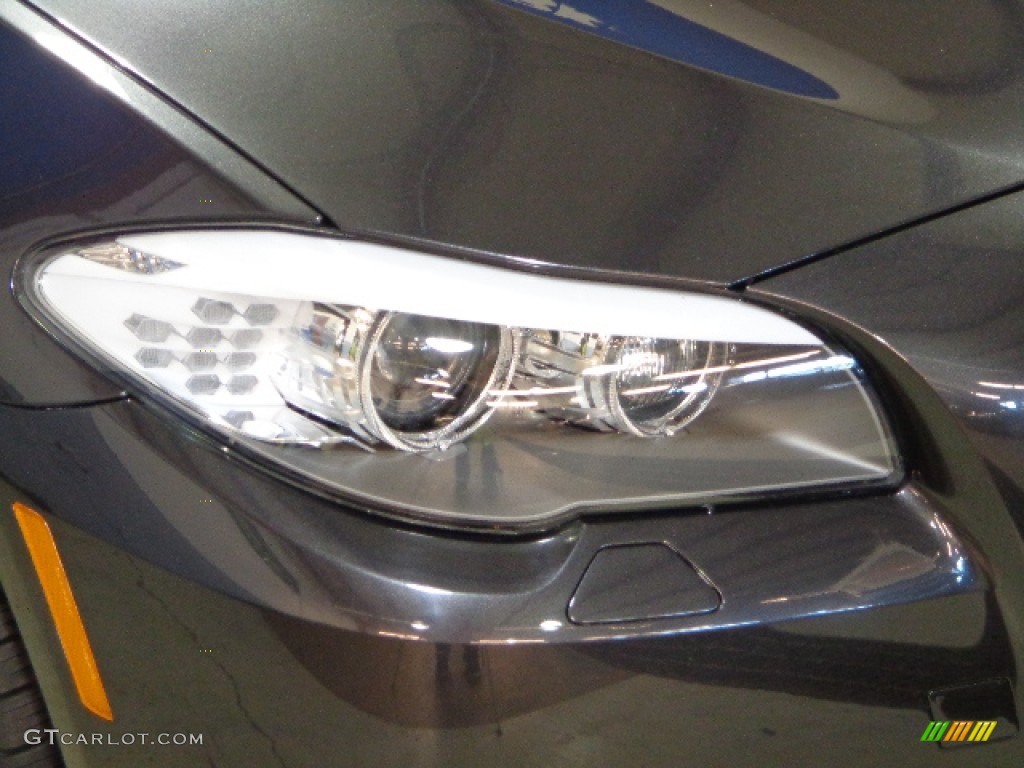 2011 5 Series 535i xDrive Sedan - Dark Graphite Metallic / Oyster/Black photo #29