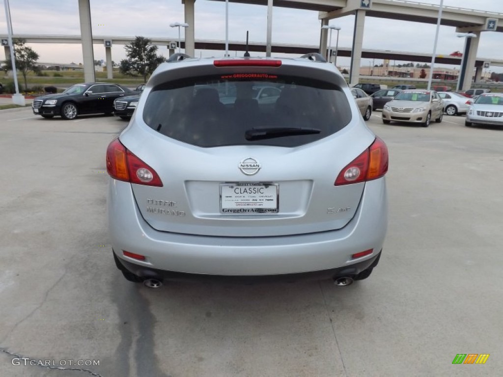 2009 Murano S AWD - Brilliant Silver Metallic / Black photo #4