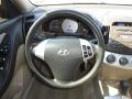 Beige 2007 Hyundai Elantra GLS Sedan Steering Wheel