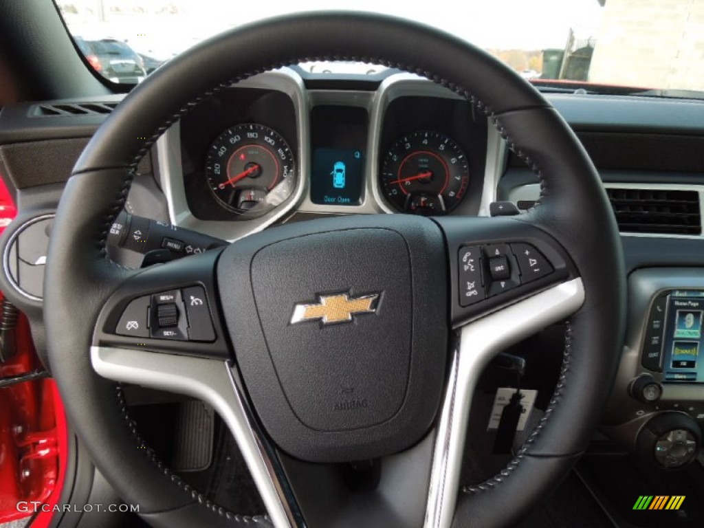 2013 Chevrolet Camaro LT Coupe Black Steering Wheel Photo #73803692