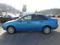 2007 Aqua Blue Metallic Ford Focus ZX4 SE Sedan  photo #2
