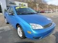 Aqua Blue Metallic 2007 Ford Focus ZX4 SE Sedan Exterior